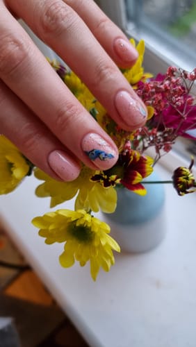 Customer photo review of "DIDIER LAB" RUBBER BASE COAT, SKIN, 10ML