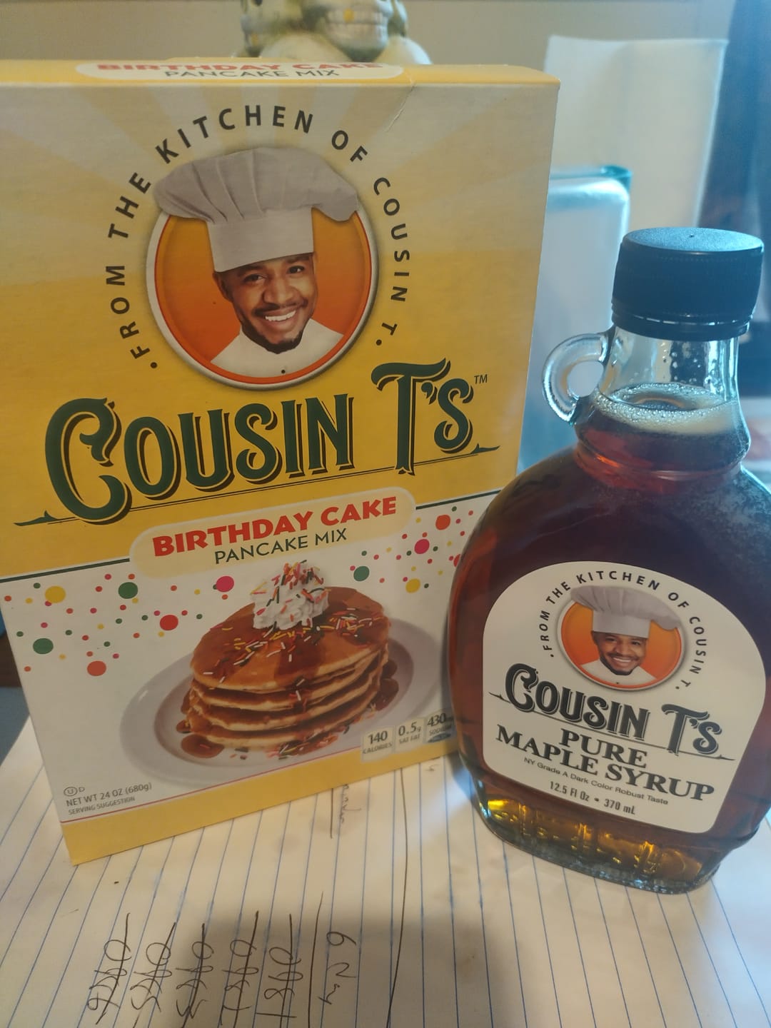 Customer photo review of Cousin T's Maple Syrup & Pancake Mix Bundle