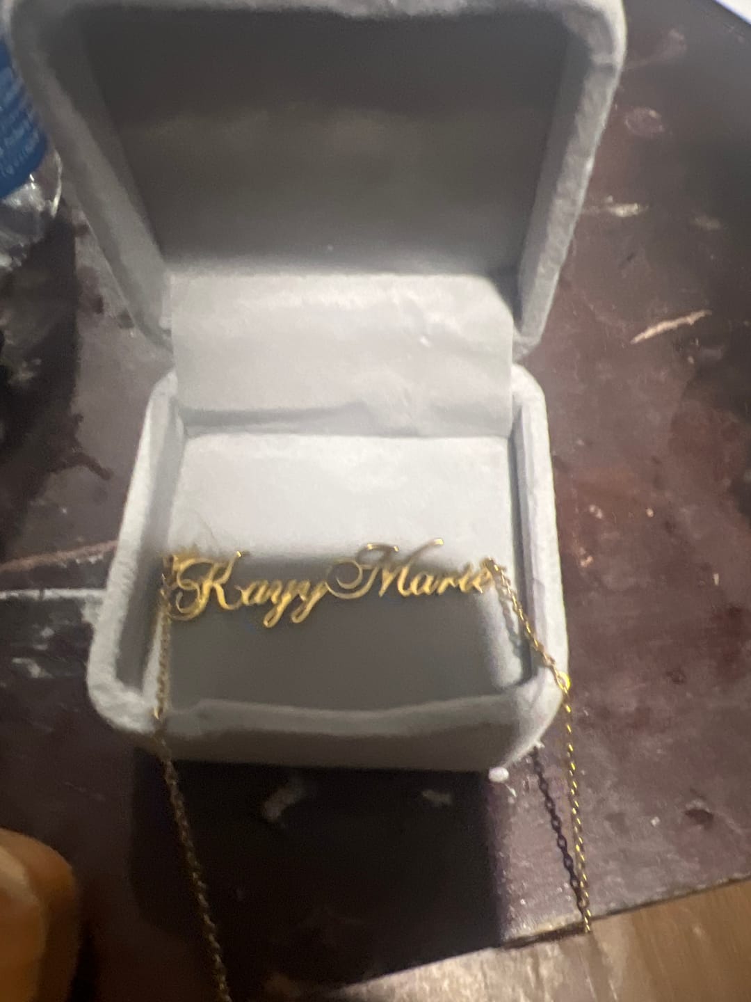 Customer photo review of Crown Name Necklace