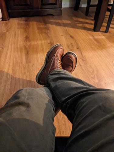 Customer photo review of 8 Inch Moc Toe Boot