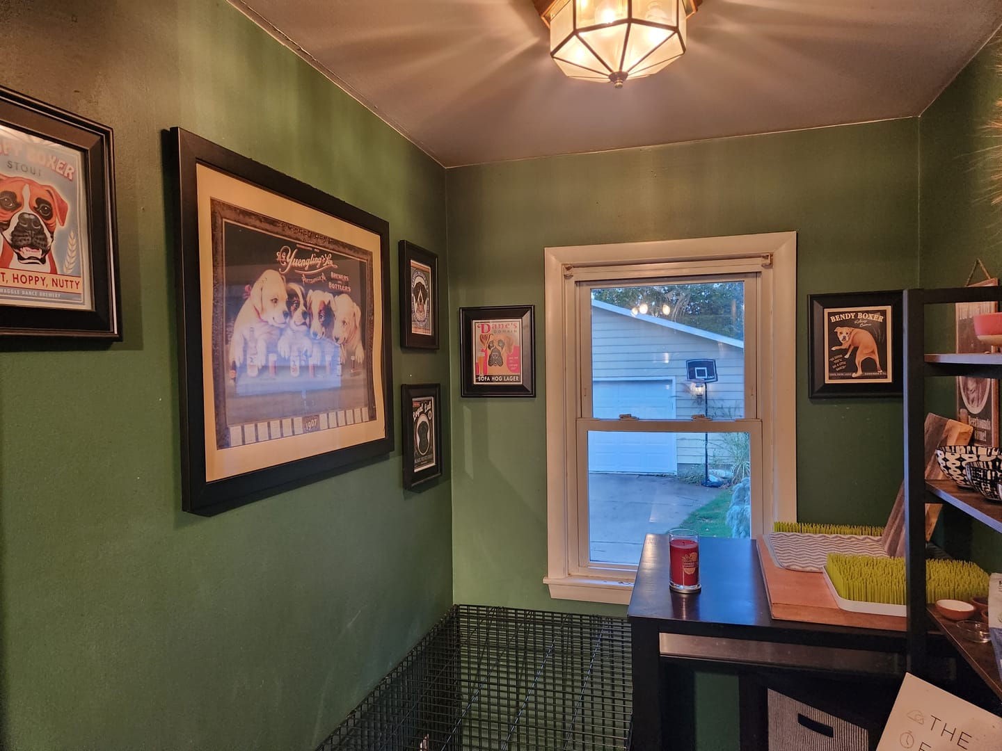 Customer photo review of Great Dane Art "Dane's Domain - Sofa Hog Lager" Art Print by Krista Brooks
