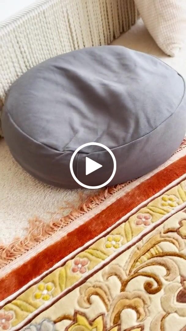 Customer video review of Cotton Meditation Cushion