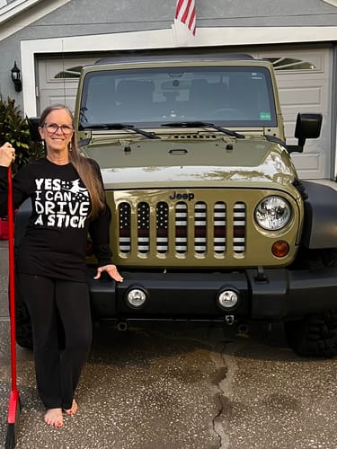 Customer photo review of Yes I Can Drive A Stick Long Sleeves