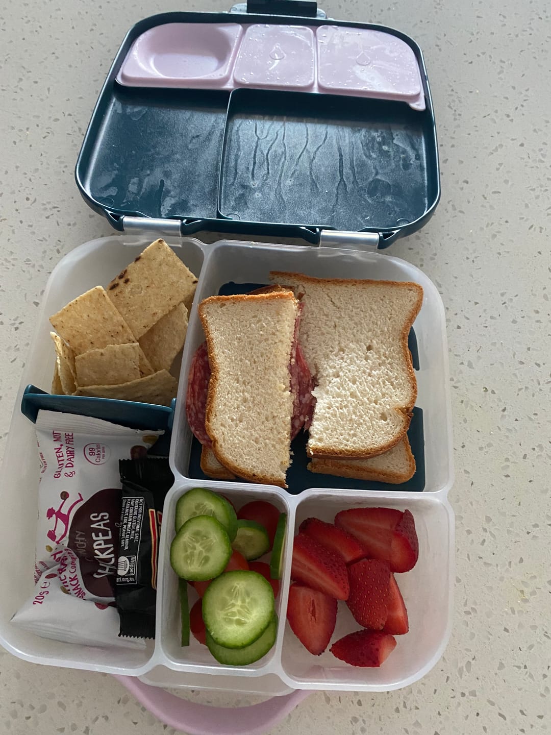 Customer photo review of b.box Lunchbox – Indigo Rose