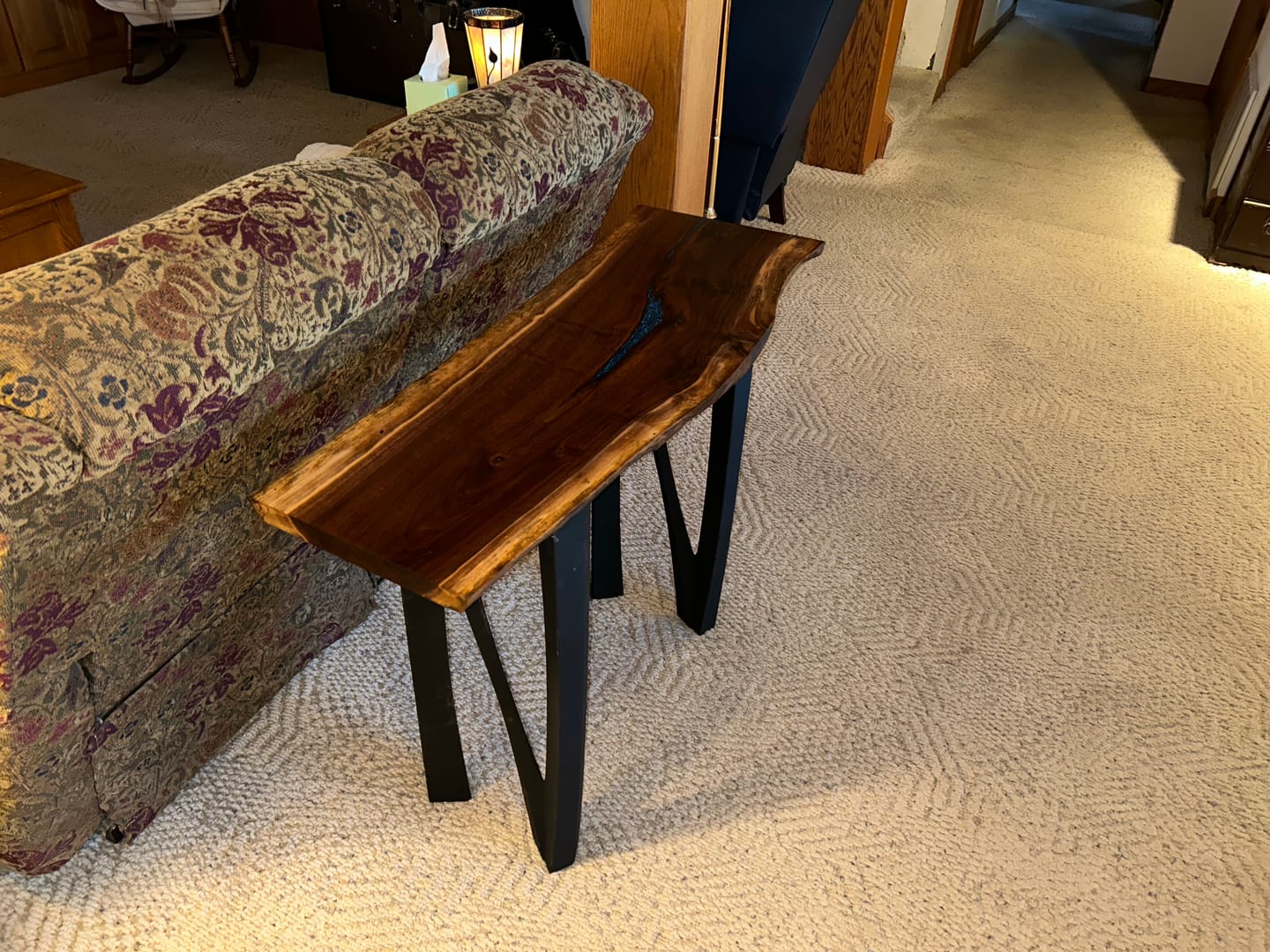 Customer photo review of Metal Console Table Legs - 210 Norah - 11W, 28H inch