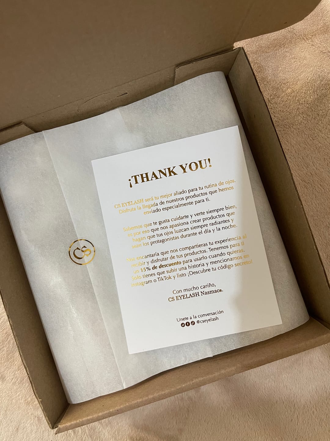 Customer photo review of CS EYELASH - Suero para el crecimiento de pestañas y cejas