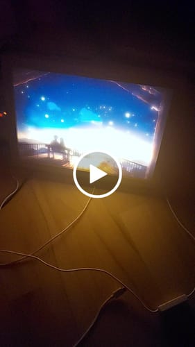 Customer video review of Couples in the Starry Dusk" Light Painting Art Night Light Table Lamp