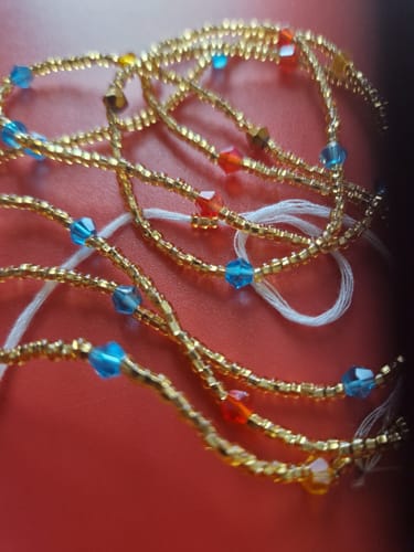 Customer photo review of Majesty African Waist beads- Get 5 for 50% Off at checkout 🔥
