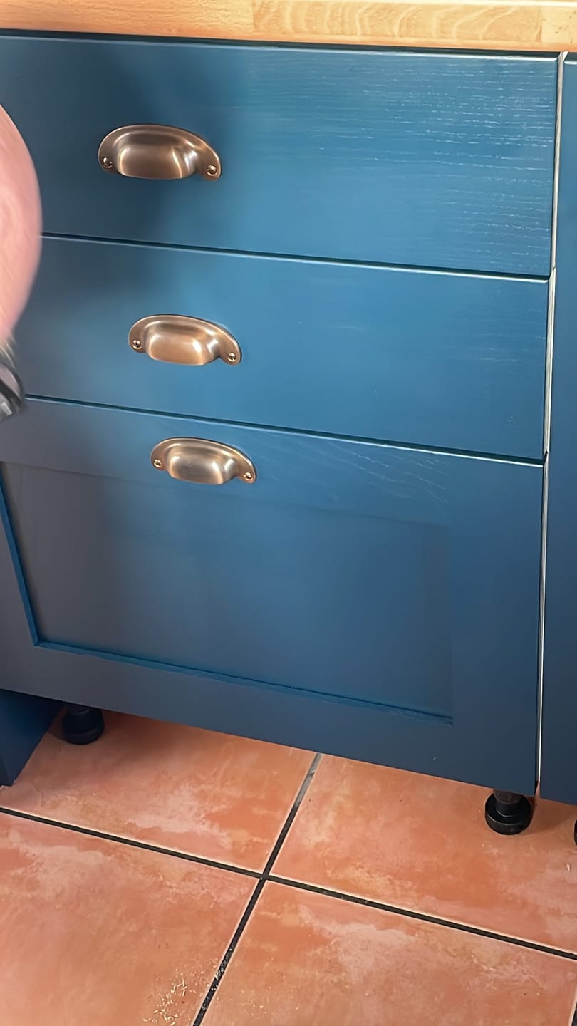 Customer photo review of Classic Aged Bronze Cupboard Handles