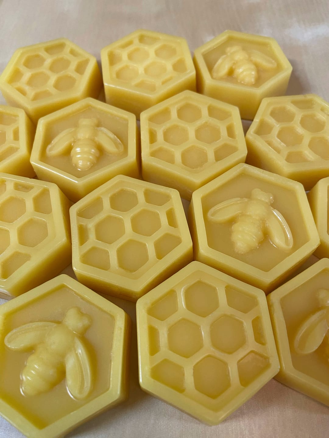 Customer photo review of Bulk Yellow Beeswax Blocks for Sale
