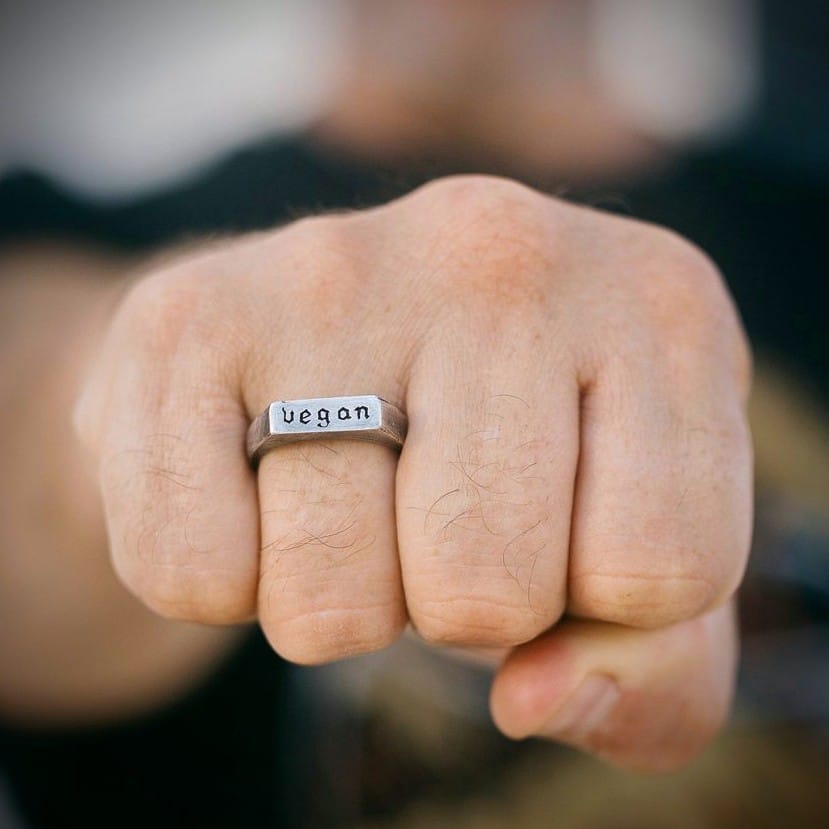 Customer photo review of Vegan | Silver Ring