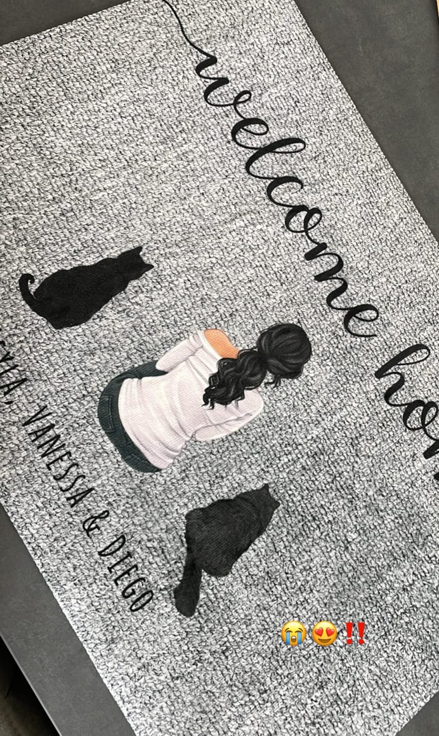 Customer photo review of Meine Familie - Individuelle Fußmatte