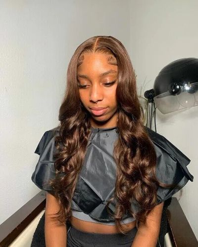 Customer photo review of Must Have! Natural Brown Classic Body Wave Lace Frontal Wig