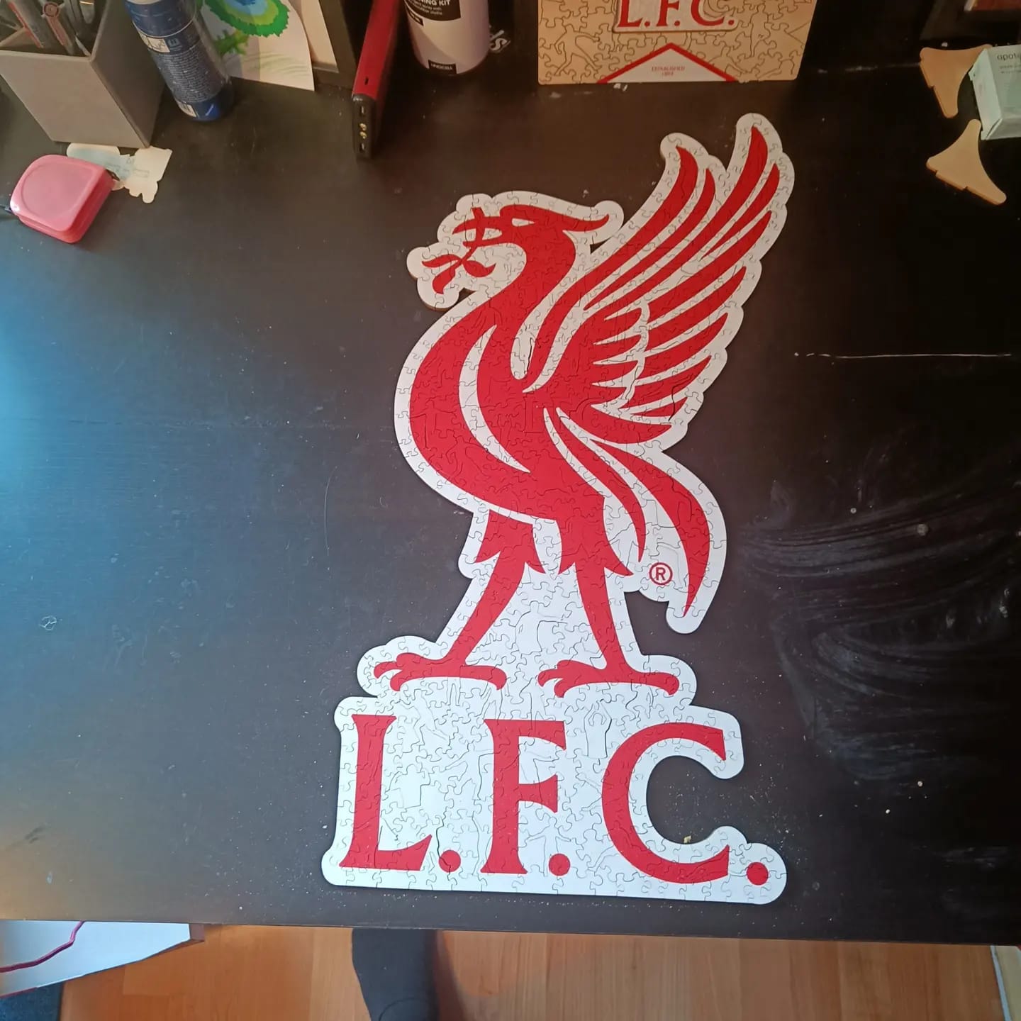 Customer photo review of Liverpool FC® Liver Bird Logo - Wooden Puzzle
