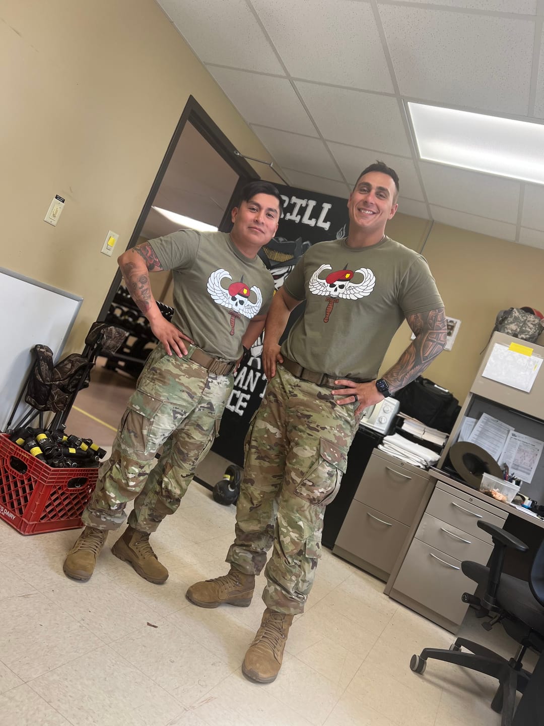 Customer photo review of OG Logo Shirt Military Green Shirt