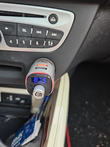 Customer photo review of Wegman Bluetooth FM Transmitter - Bluetooth carkit - Zilver