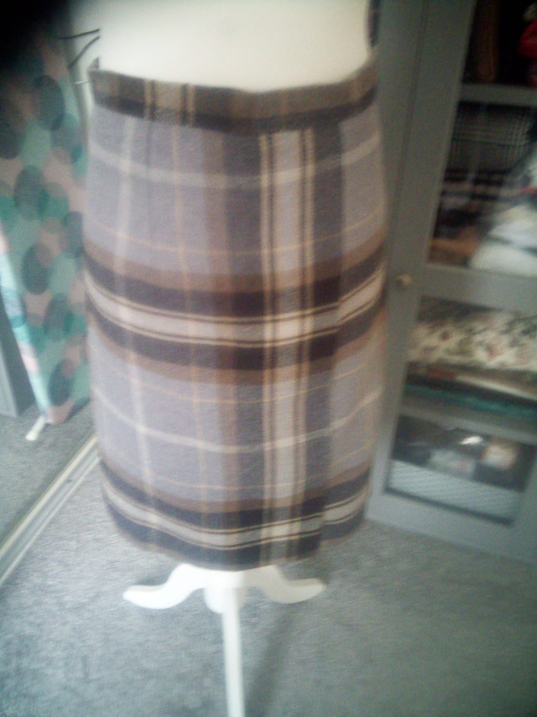 Customer photo review of Tartan Wool Touch Fabric