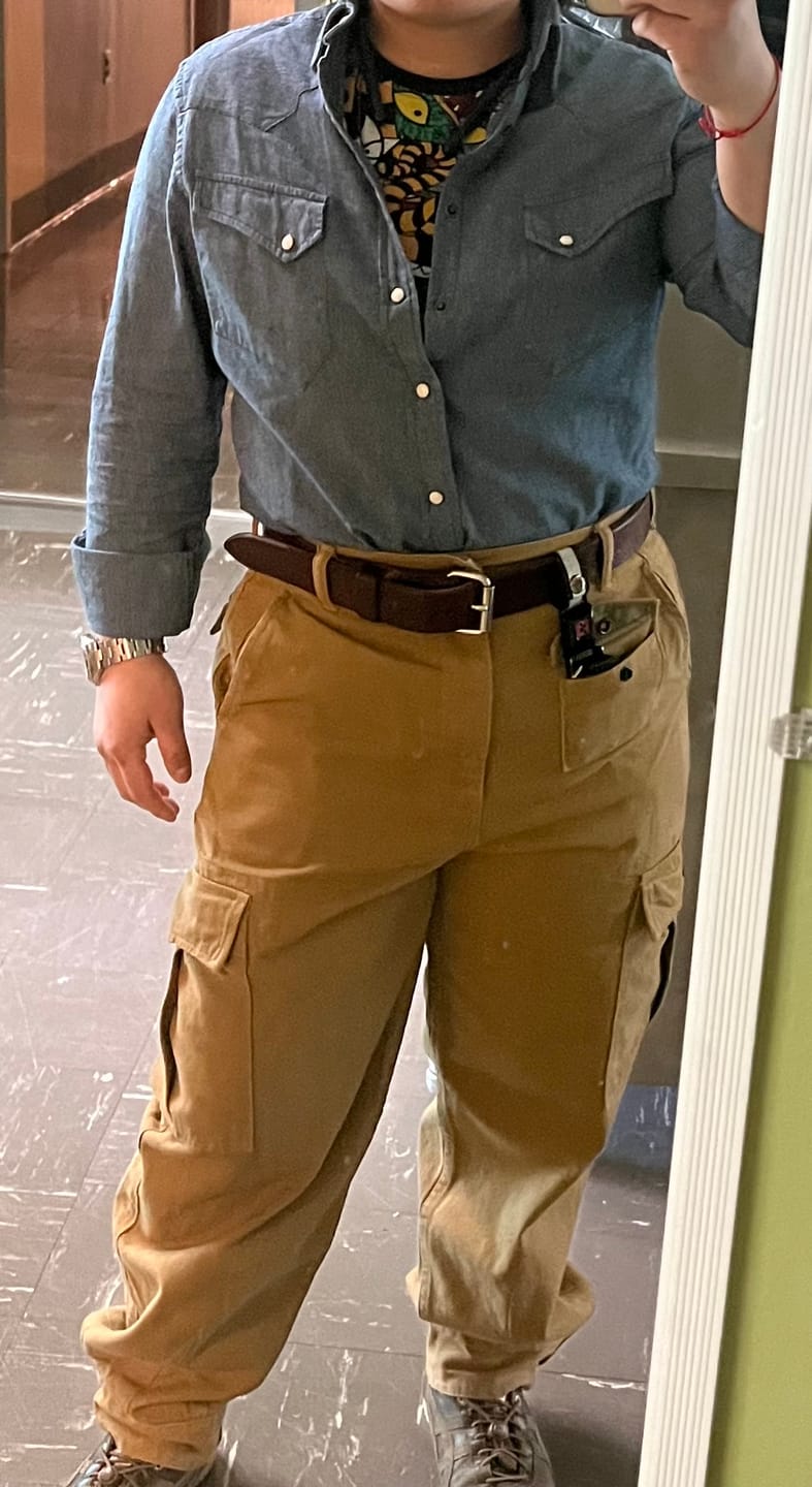Customer photo review of 13 oz Cotton Twill Relaxed Fit Field Pants