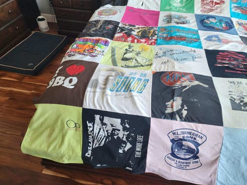 T-shirt quilt with barbecue, music themes by donna from TX