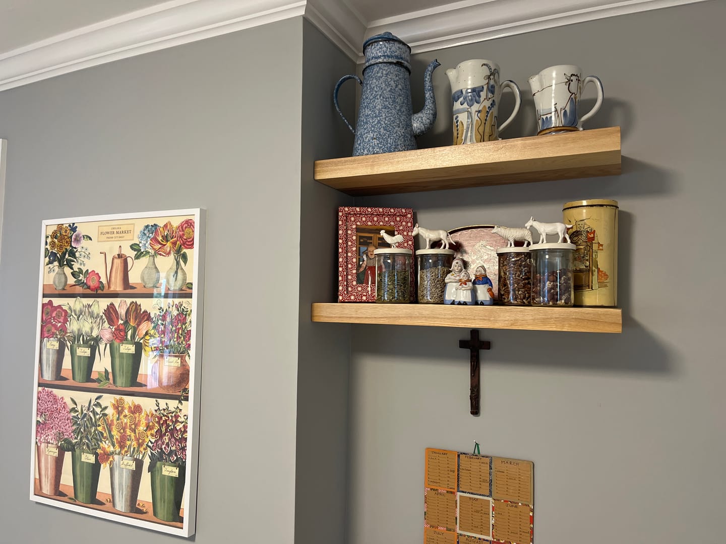 Customer photo review of Ash Floating Shelves