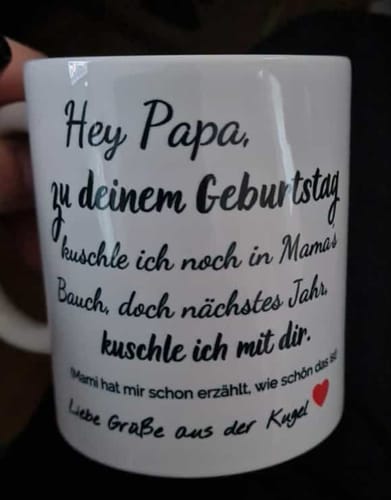 Customer photo review of Papa Tasse - Geschenk für werdende Väter - verschiedene Varianten - personalisierbar