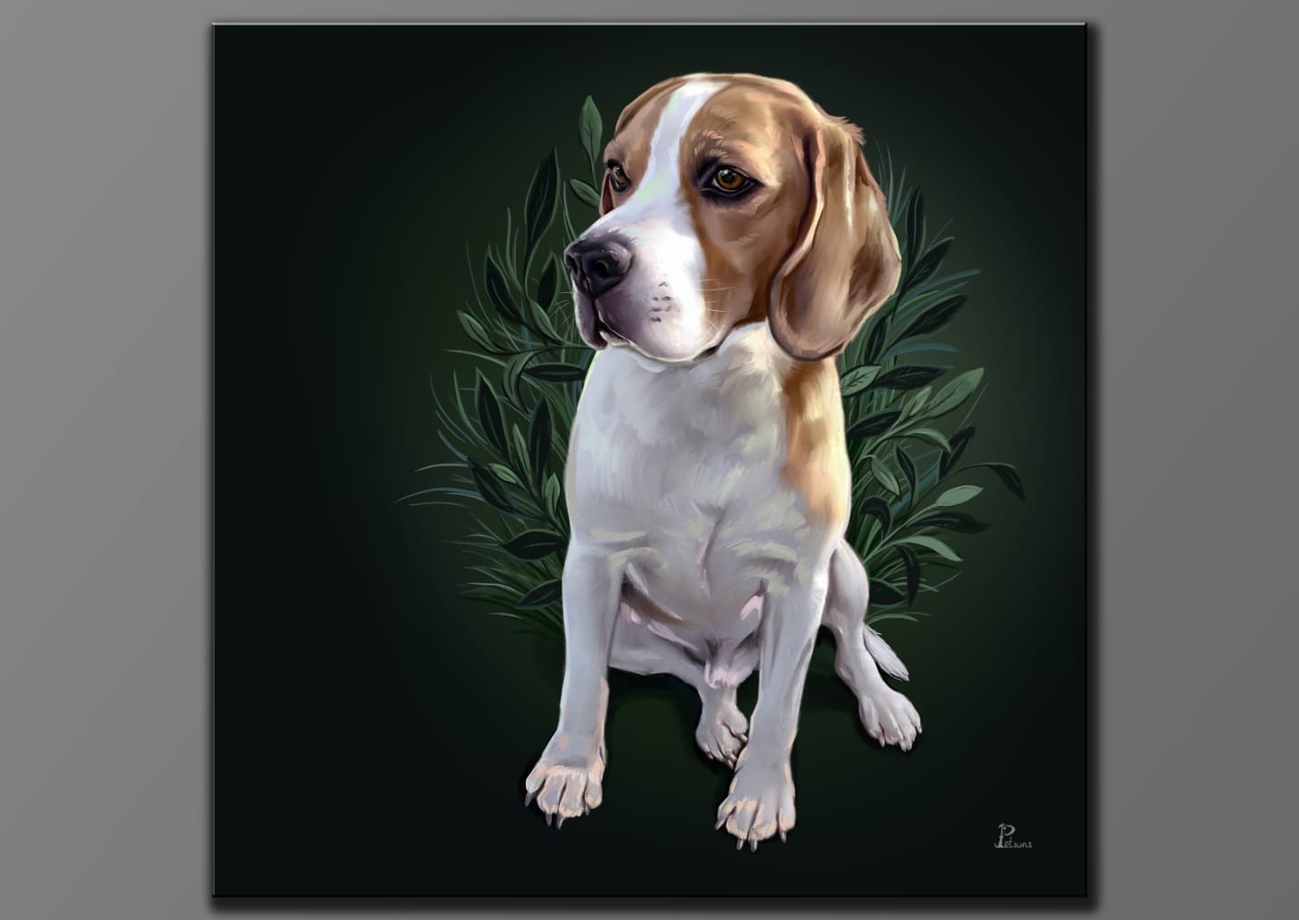 Customer photo review of Handgemaltes Haustierportrait auf Premium Leinwand im Naturalistischen Stil