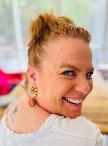 Customer photo review of Gemma Earrings