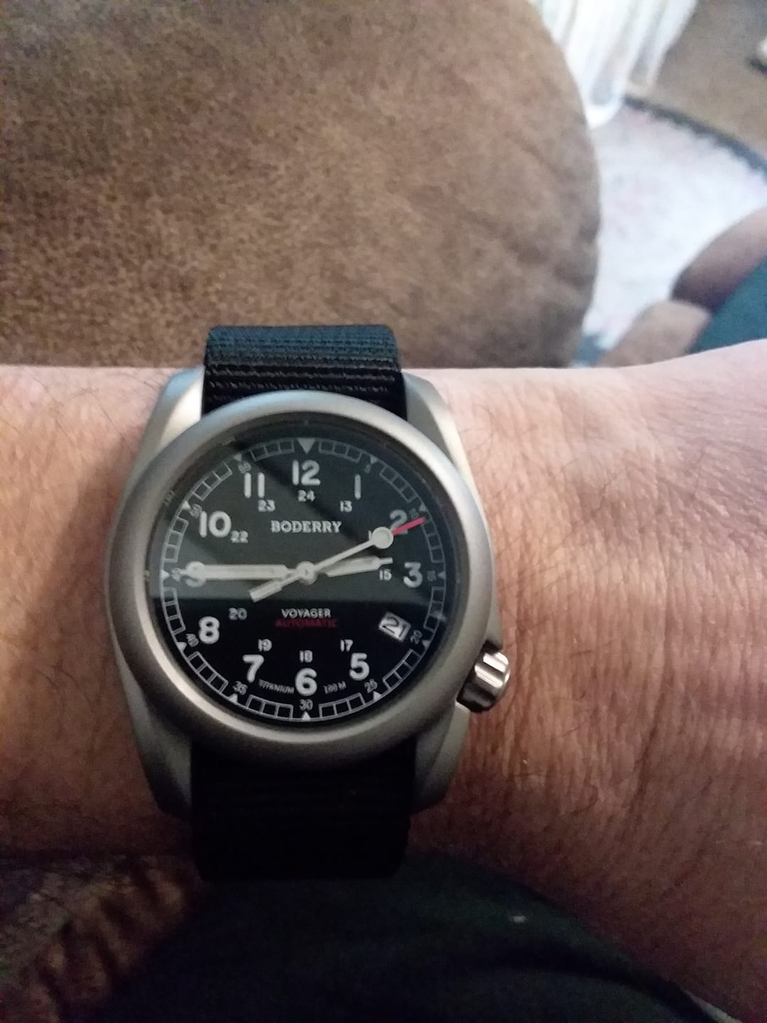 Customer photo review of 3-link Titanium Bracelet | 22mm lug width,Fits only for Voyager Watch