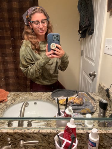 Customer photo review of Kristina Crop 'Sage'