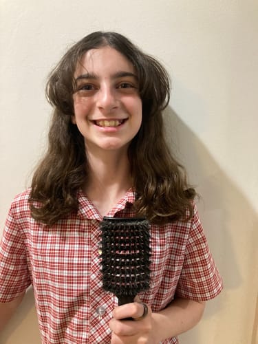 Customer photo review of My Sensory Space Detangling Hairbrush