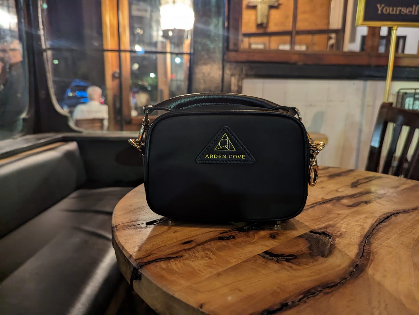 Customer photo review of Crissy Mini Crossbody with Locking Clasps Strap