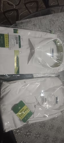 Customer photo review of Double Delight White Shirts - 2 Pcs Combo Pack