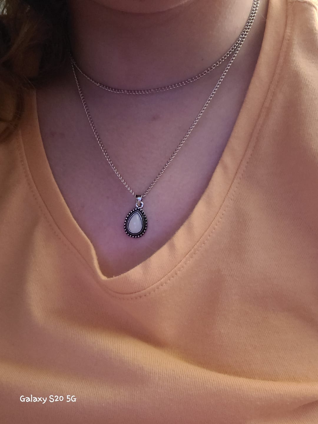 Customer photo review of Moon Diva Necklace
