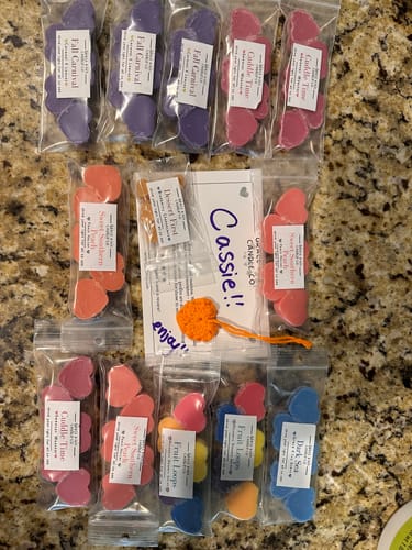 Customer photo review of Wax Melt Tart Scent Bags
