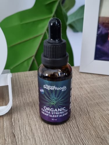 Customer photo review of Organic Extra Strength Hemp Sleep Blend