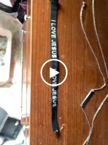 Customer video review of I Love Jesus Bracelet