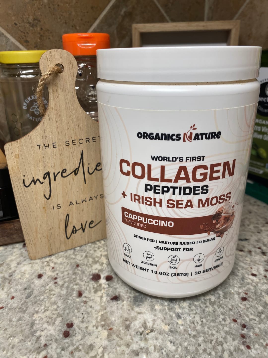 Customer photo review of Cappuccino Collagen Sea Moss