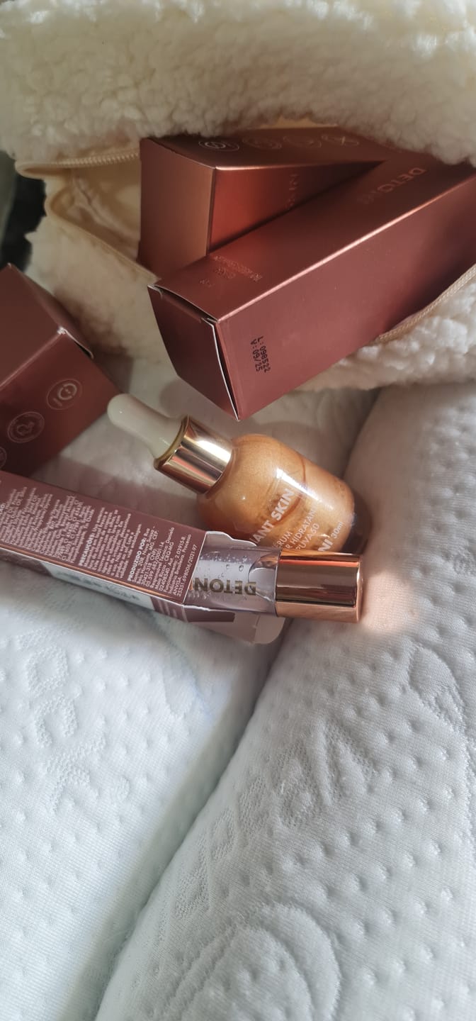 Customer photo review of COMBO 2 RADIANT SKIN BRONZE DROPS