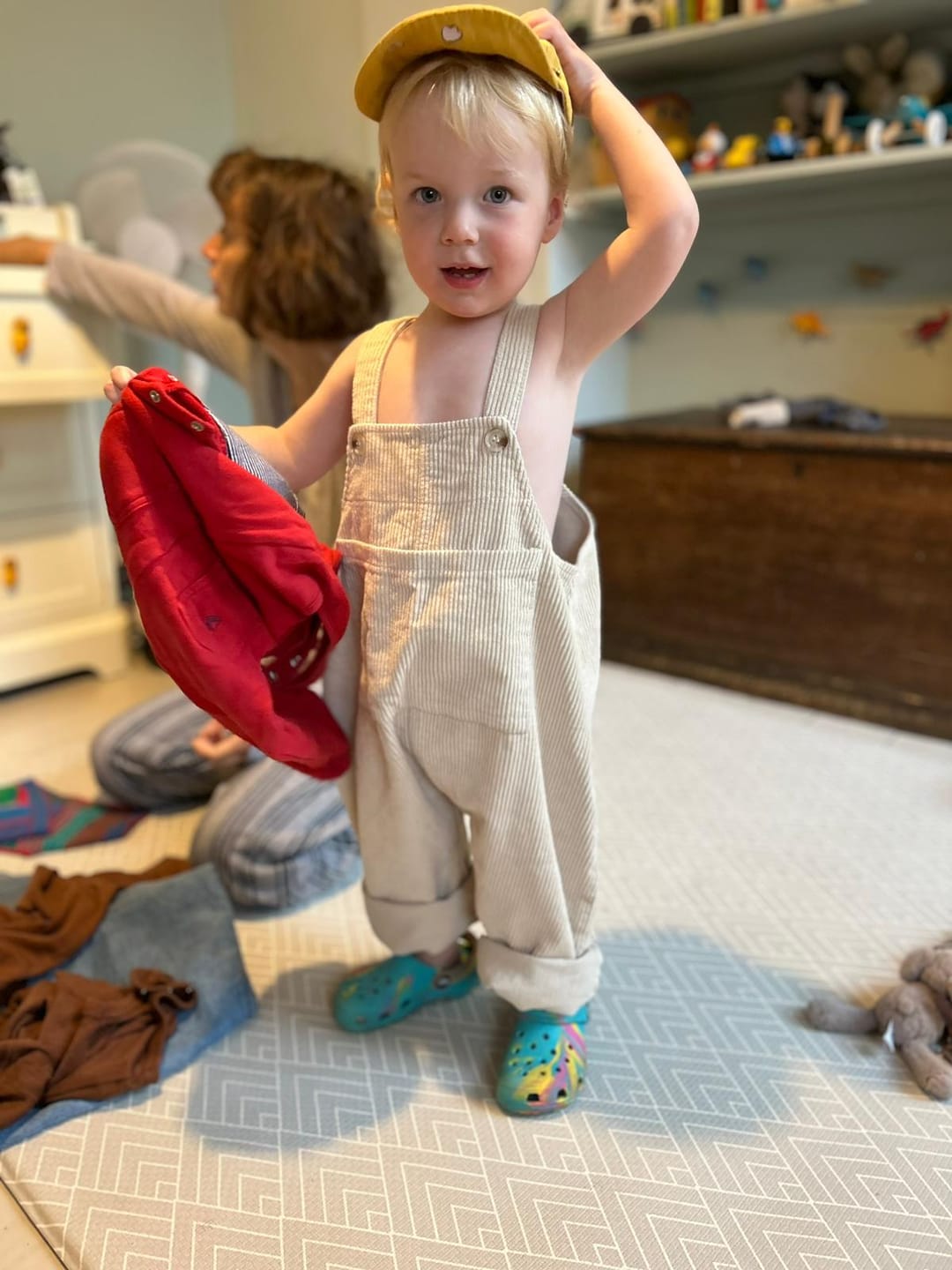 Customer photo review of Esme Overalls