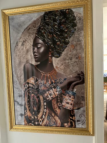 Customer photo review of Gold Baroque Frame