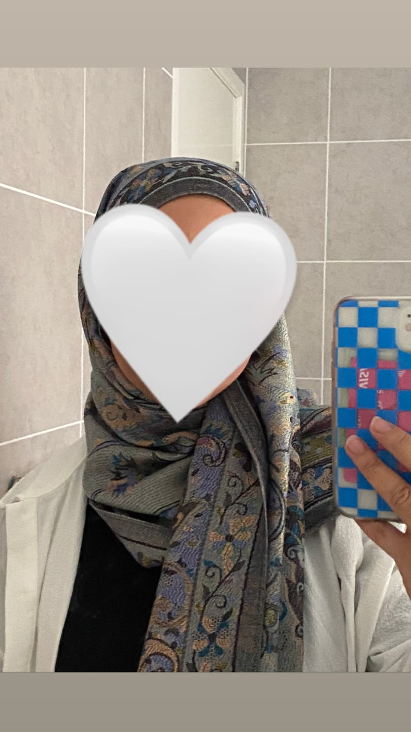 Customer photo review of Pashmina Hijab - Black