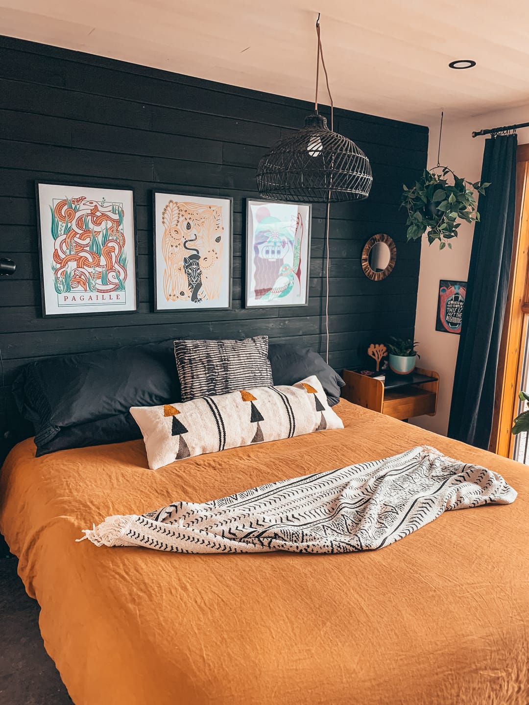 Customer photo review of Malika Extra Long Wool Lumbar Pillow