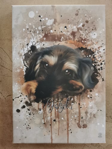 Customer photo review of Aquarell Pawtrait