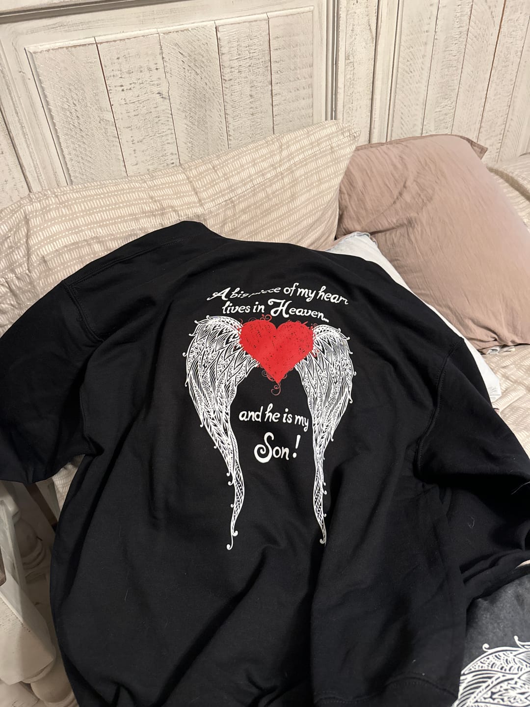 Customer photo review of Son - A Big Piece of my Heart Hoodie