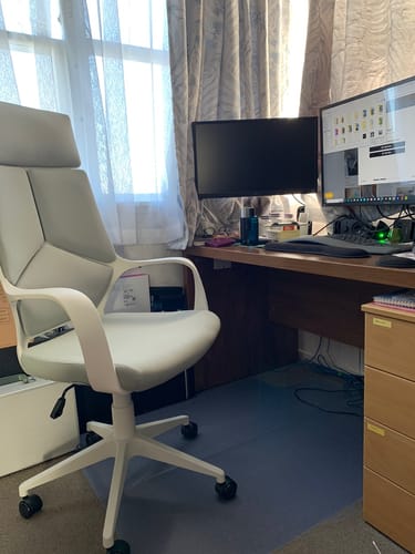 Customer photo review of Valeria Office Chair Highback