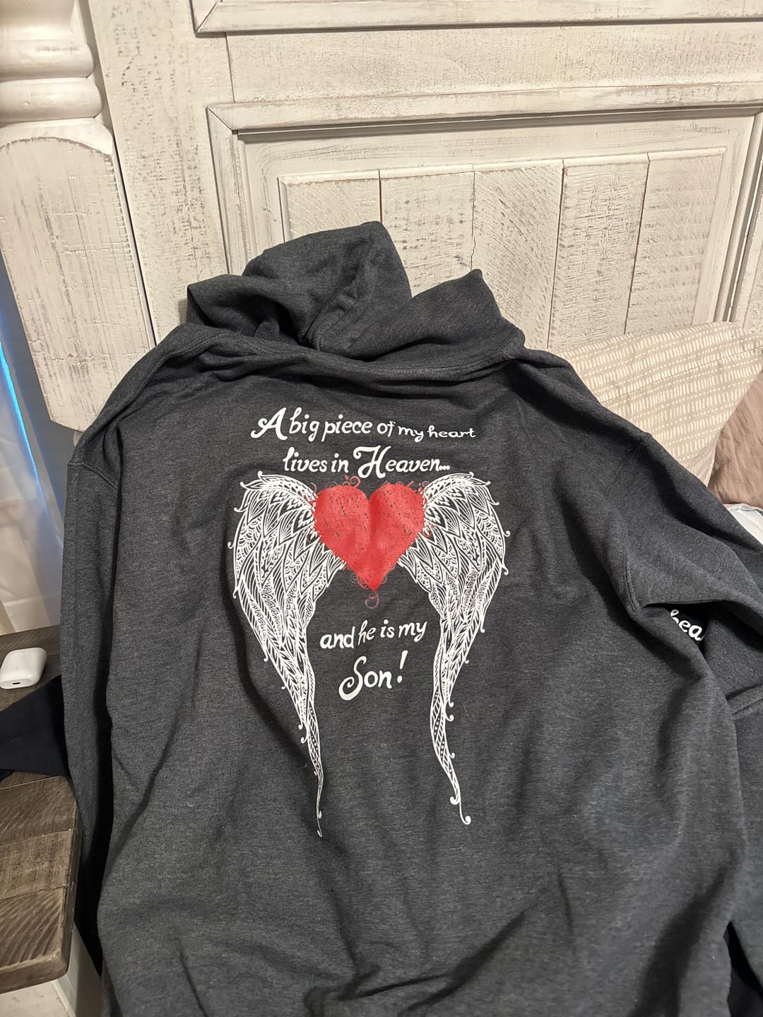 Customer photo review of Son - A Big Piece of my Heart Hoodie