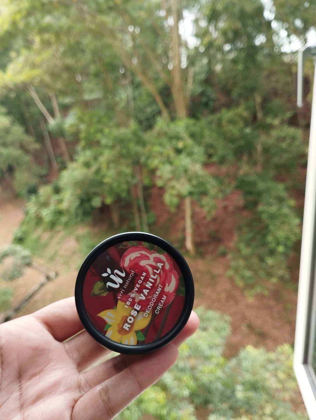 Customer photo review of Rose Vanilla Deodorant Cream