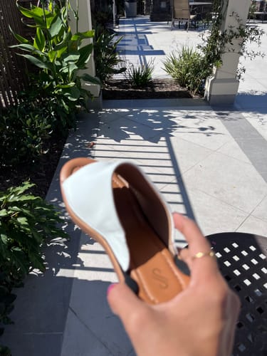 Customer photo review of Classic Comfort Sole- Brown Stripe