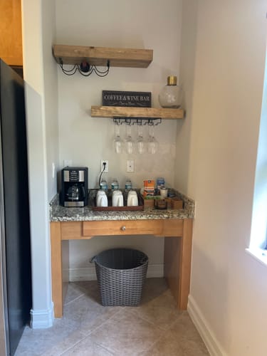 Customer photo review of Modern 3" Thick Floating Shelves
