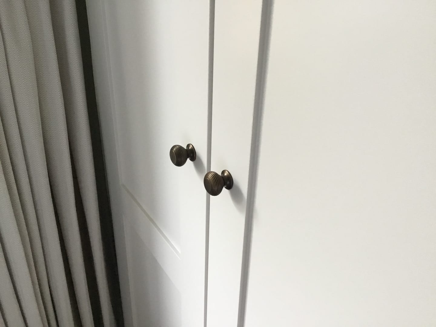Customer photo review of Solid Brass Beehive Cupboard Knobs